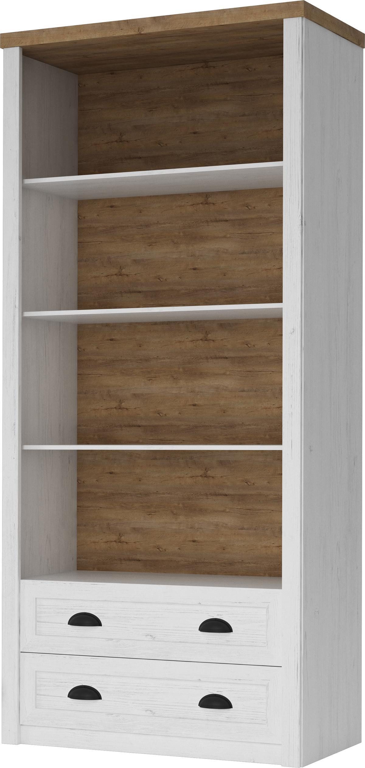 Xlmoebel Bücherregal Holzregal für Wohnzimmer mit mehreren Ablageflächen, Bücherregal 1-tlg., Hergestellt in Europa