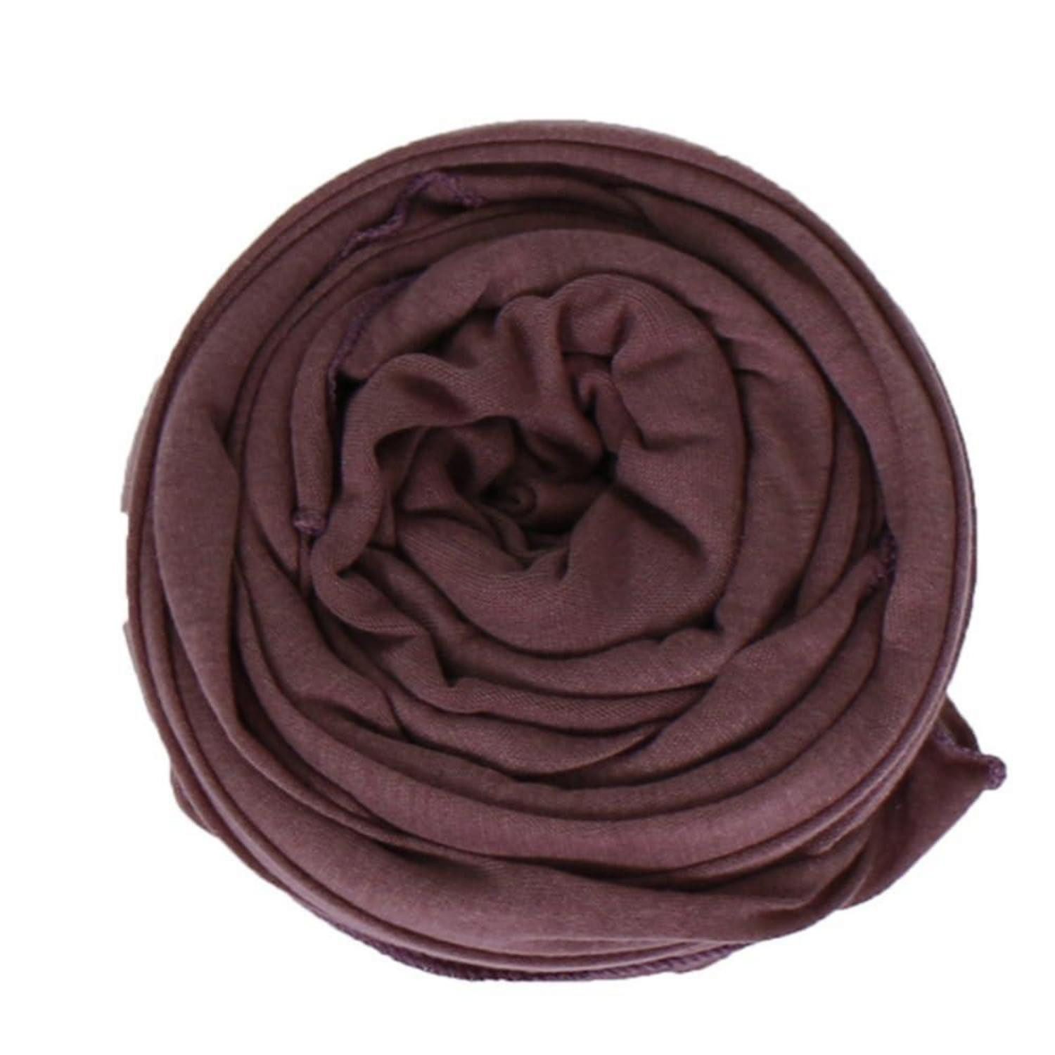 LuxusKollektion XXL-Schal Schal Damen Kaffee 80x180cm Polyester Leicht, (1-St)