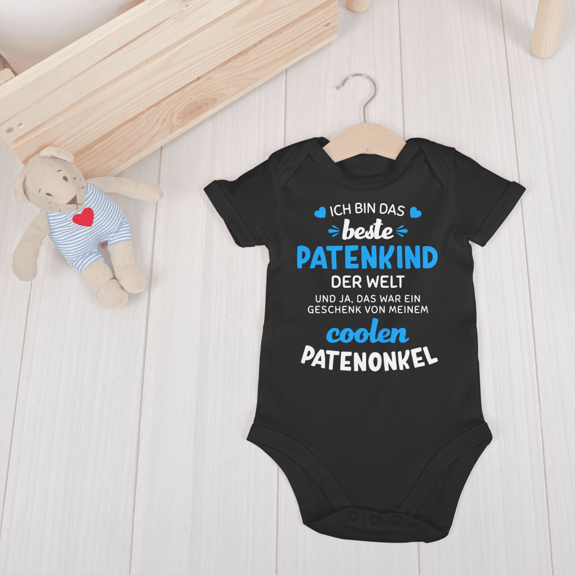 Shirtracer Shirtbody Ich bin das beste Patenkind der Welt weiß/blau Pate Patenonkel