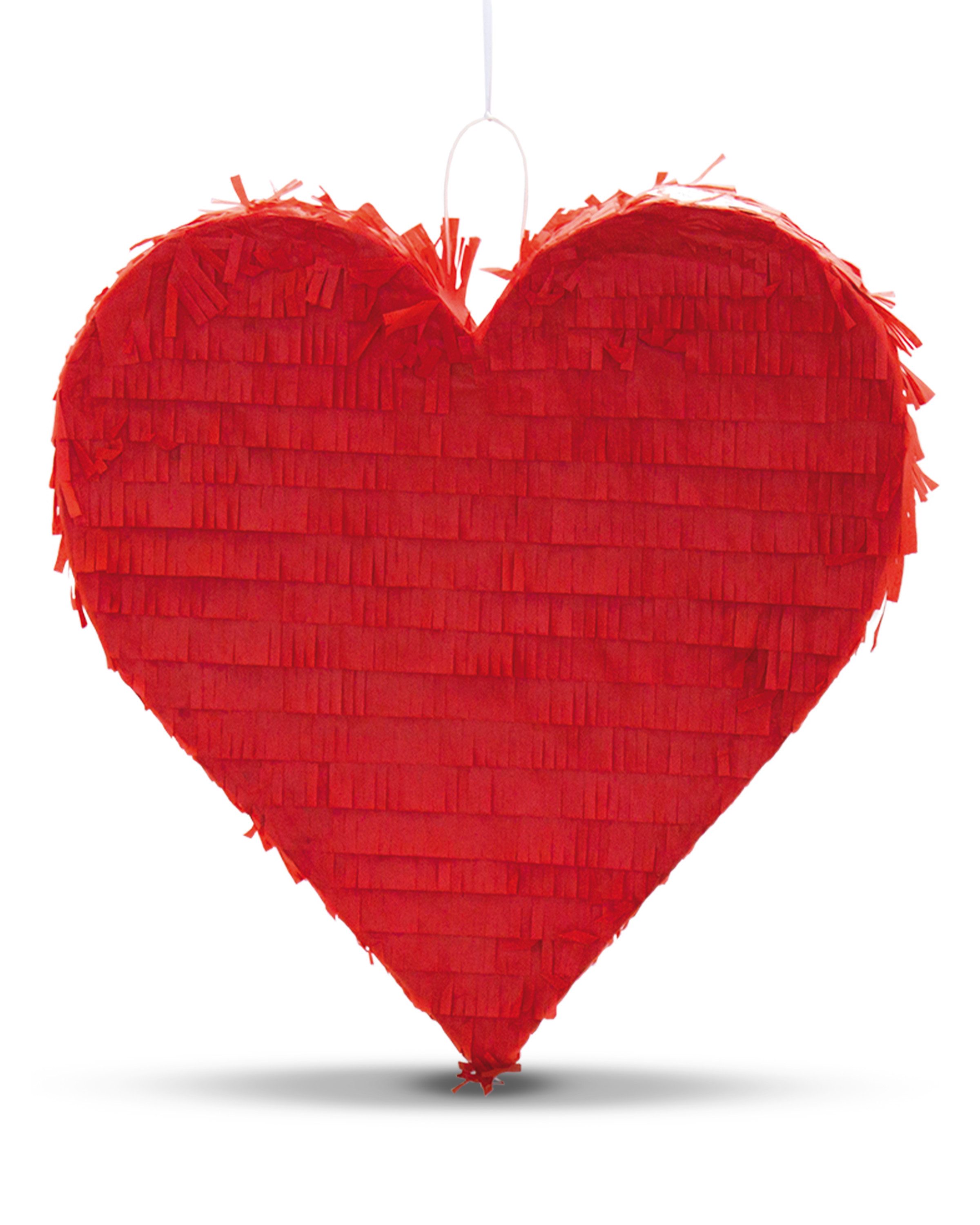 Party Factory Pinata Pinata Herz Rot Kinder Geburtstag Schlag-Pinata Liebe, stabil