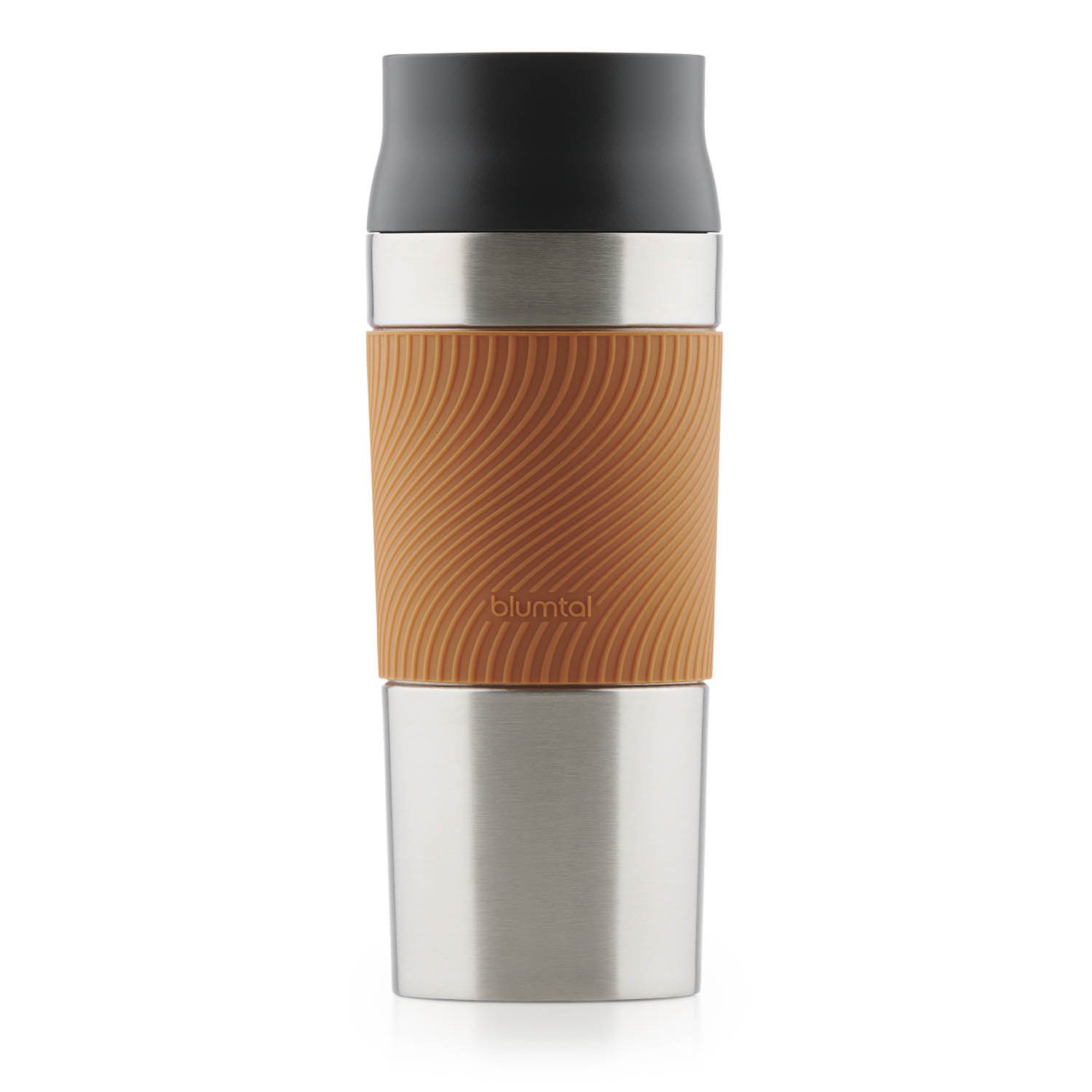 Blumtal Isolierflasche Thermobecher Classic aus Edelstahl - auslaufsicher Becher to go, hält 4h heiß/ 8h kalt, 360° Trinköffnung, Easy Quick-Press-Verschluss