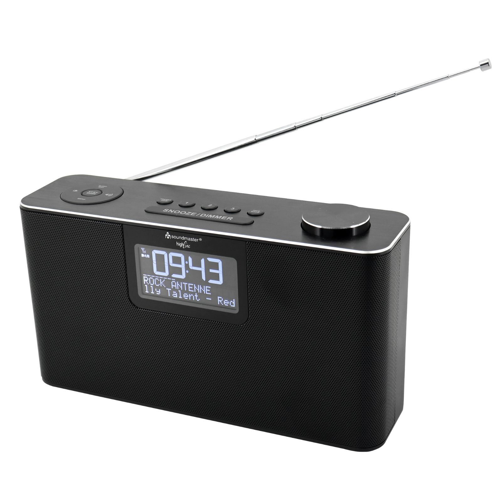Soundmaster DAB700SW tragbares Radio DAB+ USB SD Bluetooth Freisprechfunktion Digitalradio (DAB) (DAB+, UKW-RDS, 12 W, Bassverstärkung, Wecker- und Einschlaffunktion)