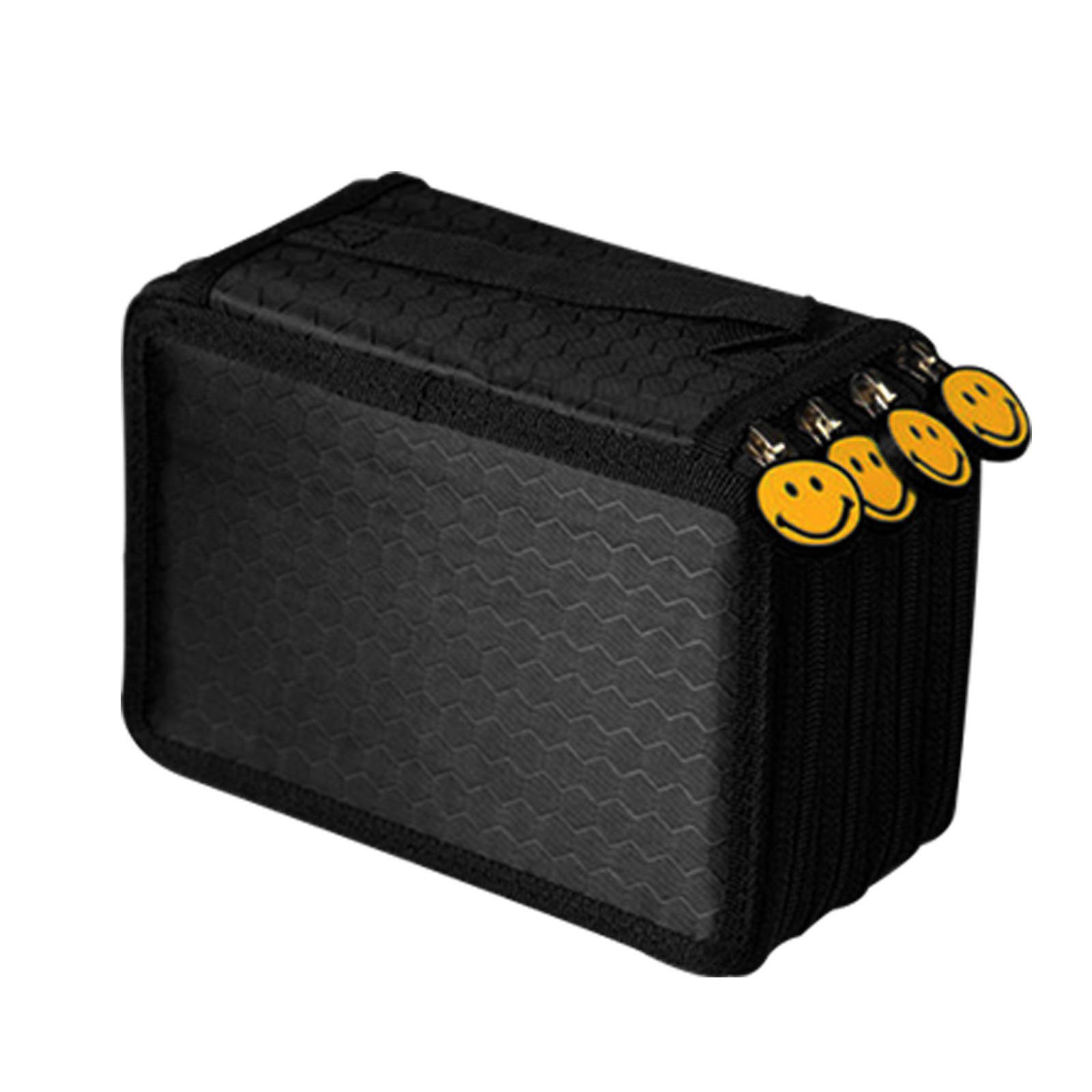 Youyijia Federtasche Federmäppchen Großformatiges Mäppchen groß Schlamperbox (Schwarz), (1-tlg)