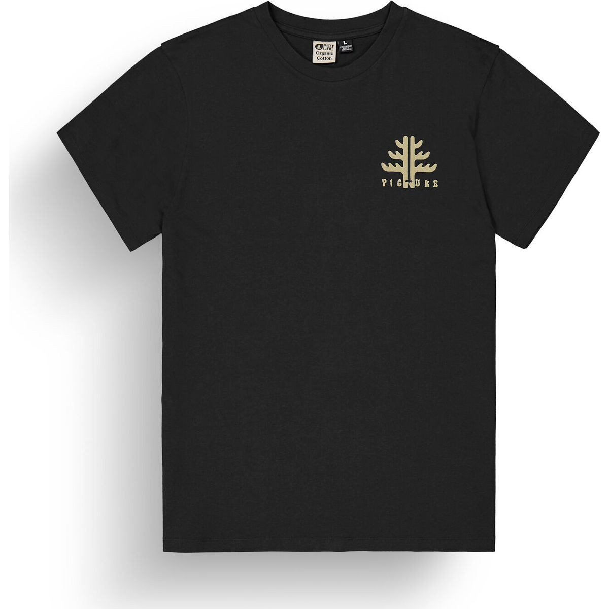 Picture Kurzarmshirt Ouvea Tee Stilvolles Baumwollshirt mit kreativem Front- und Rückenprint für den