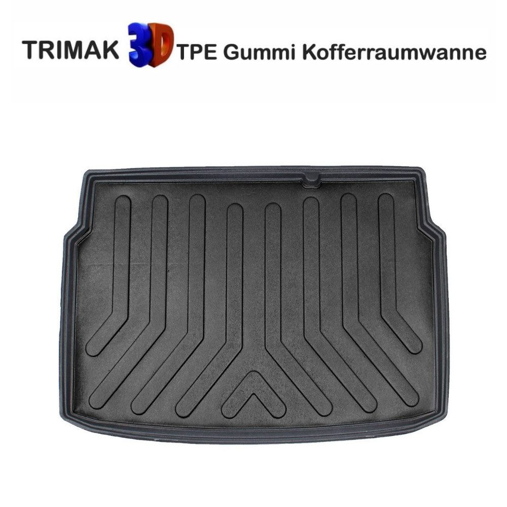 Trimak Passform-Fußmatten Oder Kofferraumwanne Oder Set für Ford EcoSport, Ford EcoSport 2012-2023 Obere Kofferraummatte TPE Antirutschmatte