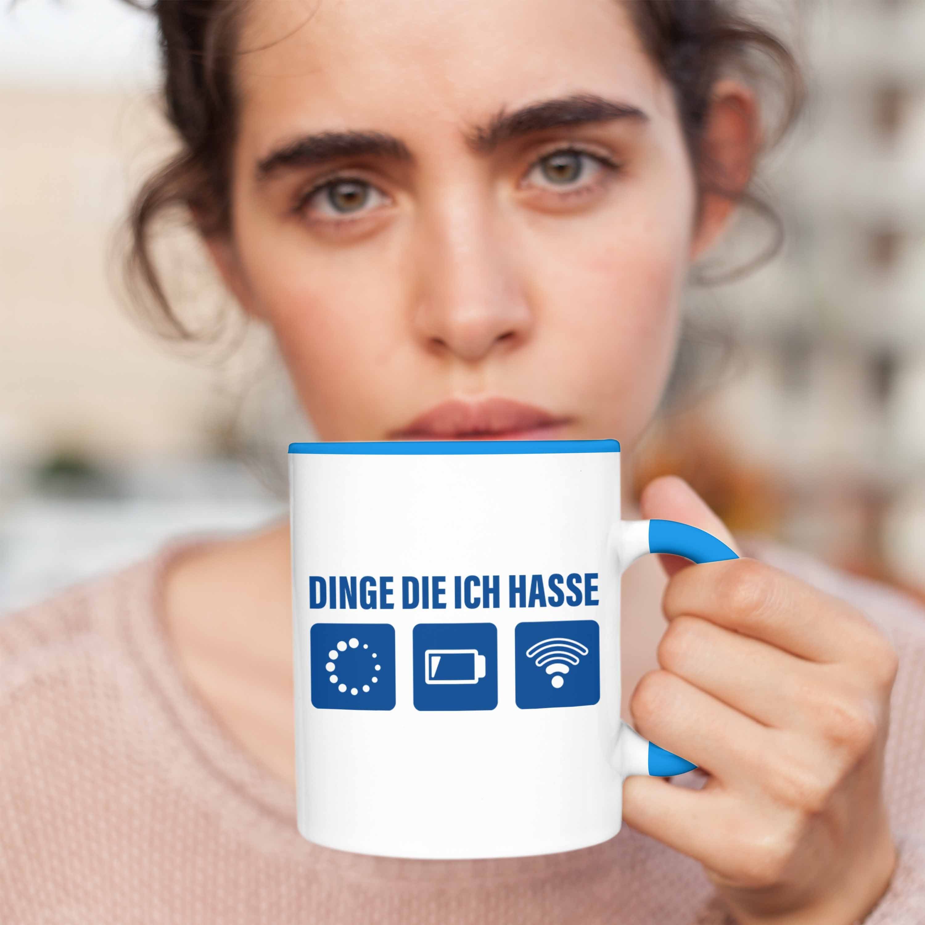 Kaffeetasse Tasse Nerd Wlan 6. 5. Tasse Trendation Die Loading Lustige Ich Blau Dinge Geburtstag - Akku 7. Trendation Hasse