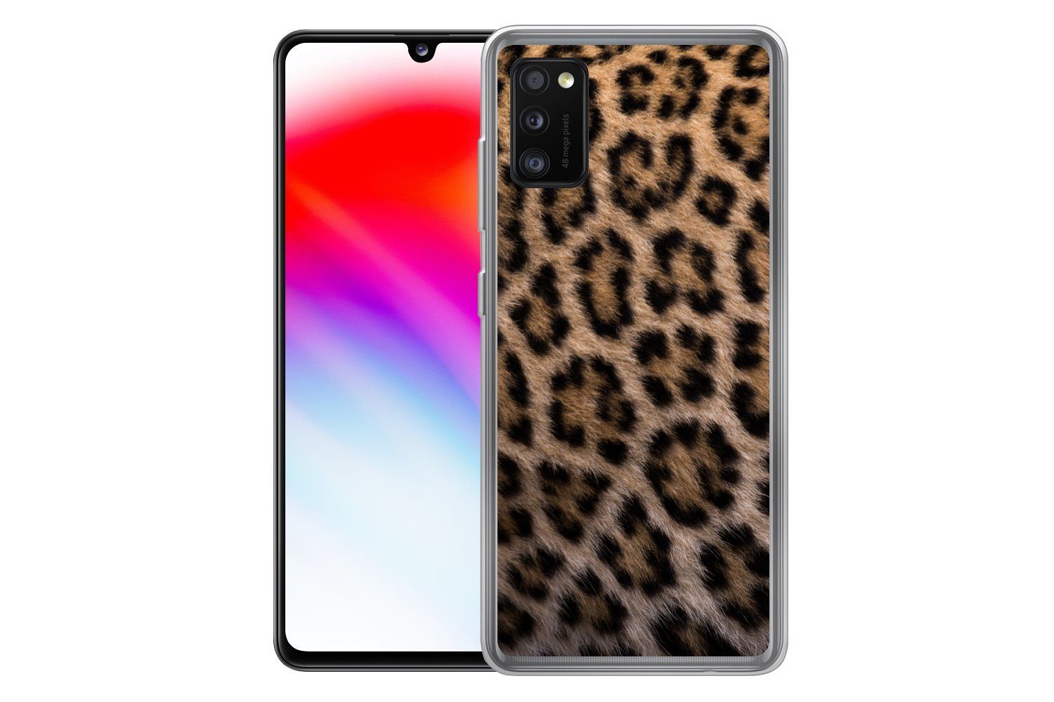 MuchoWow Handyhülle für Samsung Galaxy A41 Panther Druck, Smartphone-Bumper, Print, Handy Schutzhülle Dünn