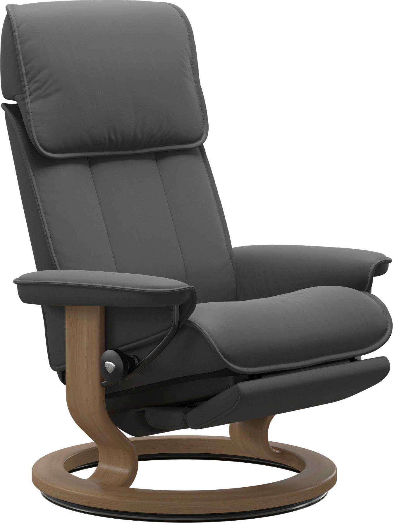 Stressless® Relaxsessel Admiral, verstellbar, optional 2-motorisch, Größe M & L, Gestell Braun