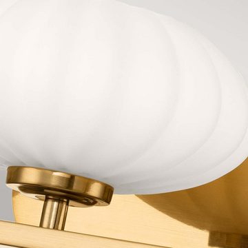 etc-shop LED Wandleuchte, Wandleuchte Badezimmerleuchte Wandlampe LED Gold Dimmbar B 63,5 cm