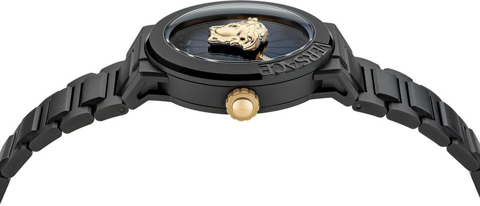 Versace Schweizer Uhr MEDUSA INFINITE, VE3F00622, Armband aus schwarz  IP-beschichtetem Edelstahl