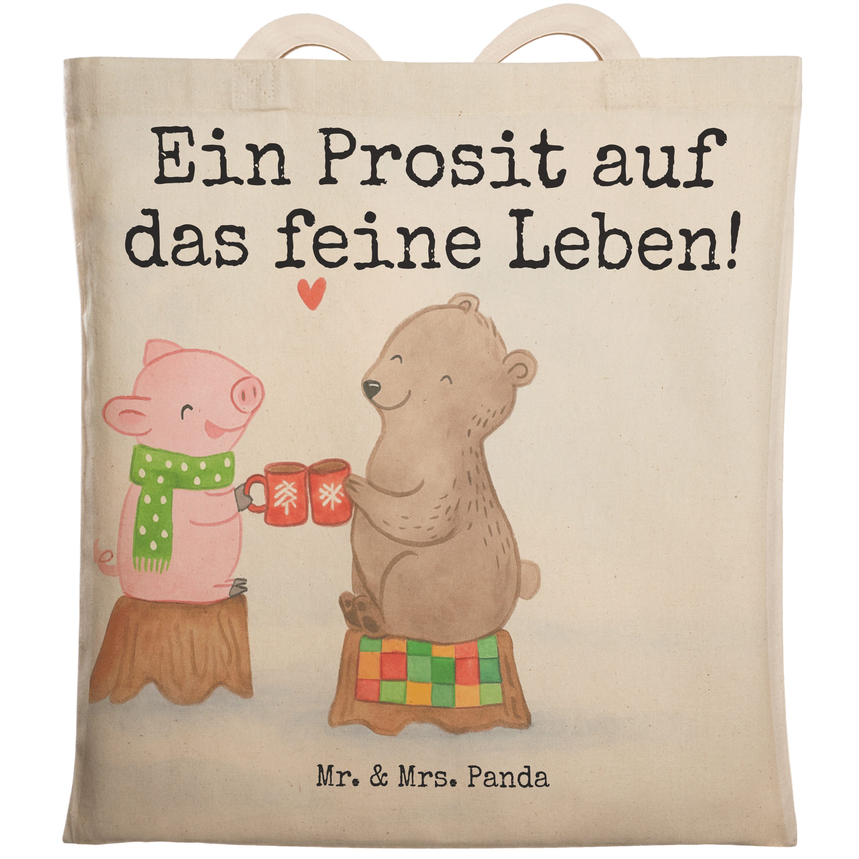 Tragetasche Glühschwein Sause Design, Stofftragetasche, Weiß, Weihnachten, Prost