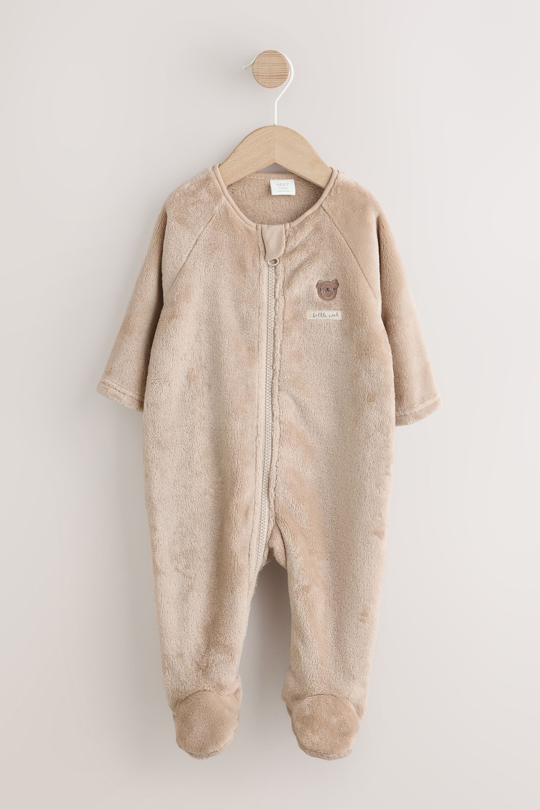 Next Schlafoverall Baby Fleece-Schlafanzug, Zwei-Wege-Reißverschluss (1-tlg) – Bild 5 von 5