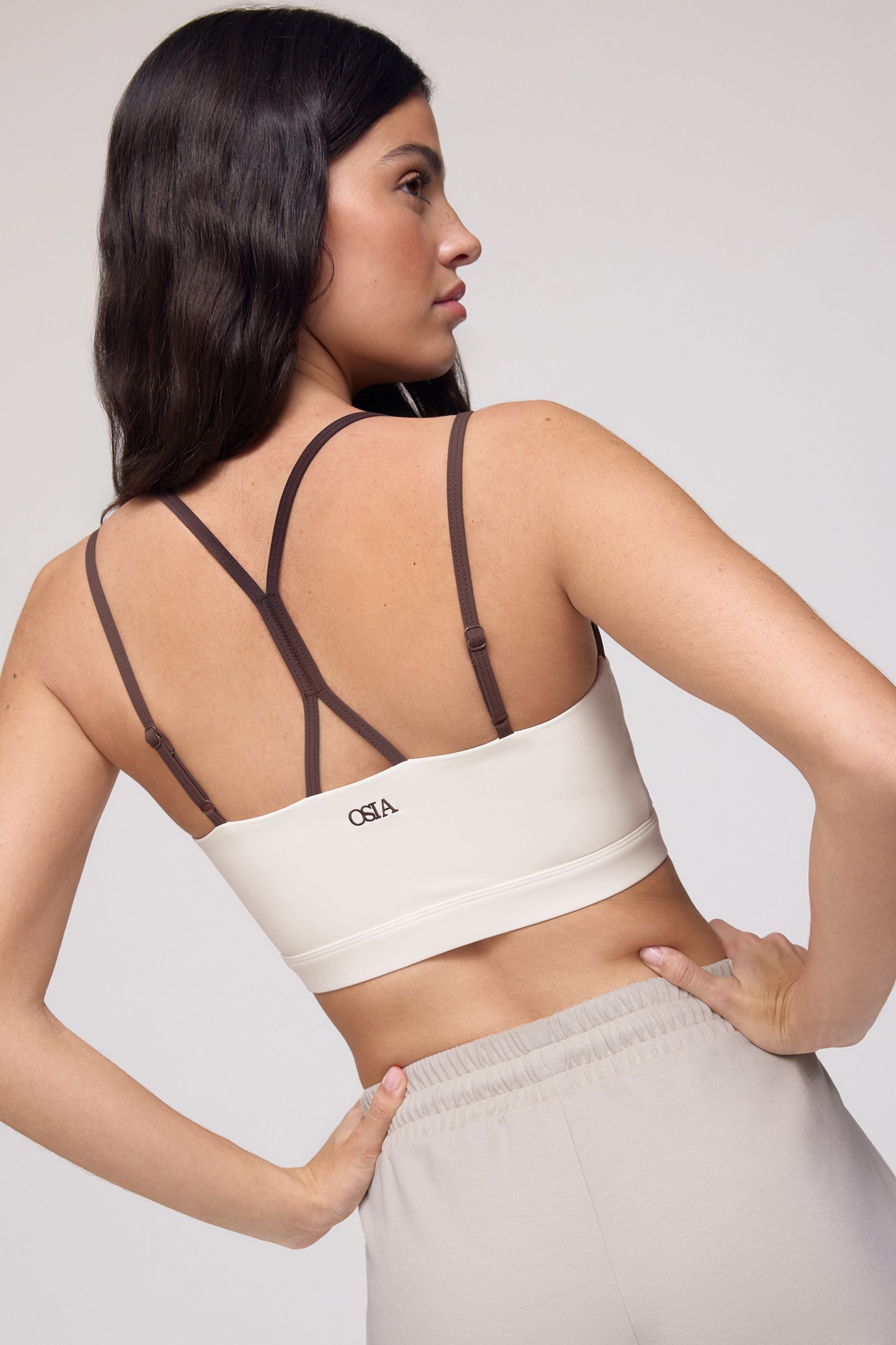 Osia Crop-Top OSIA doppellagiges Kurztop (1-tlg)
