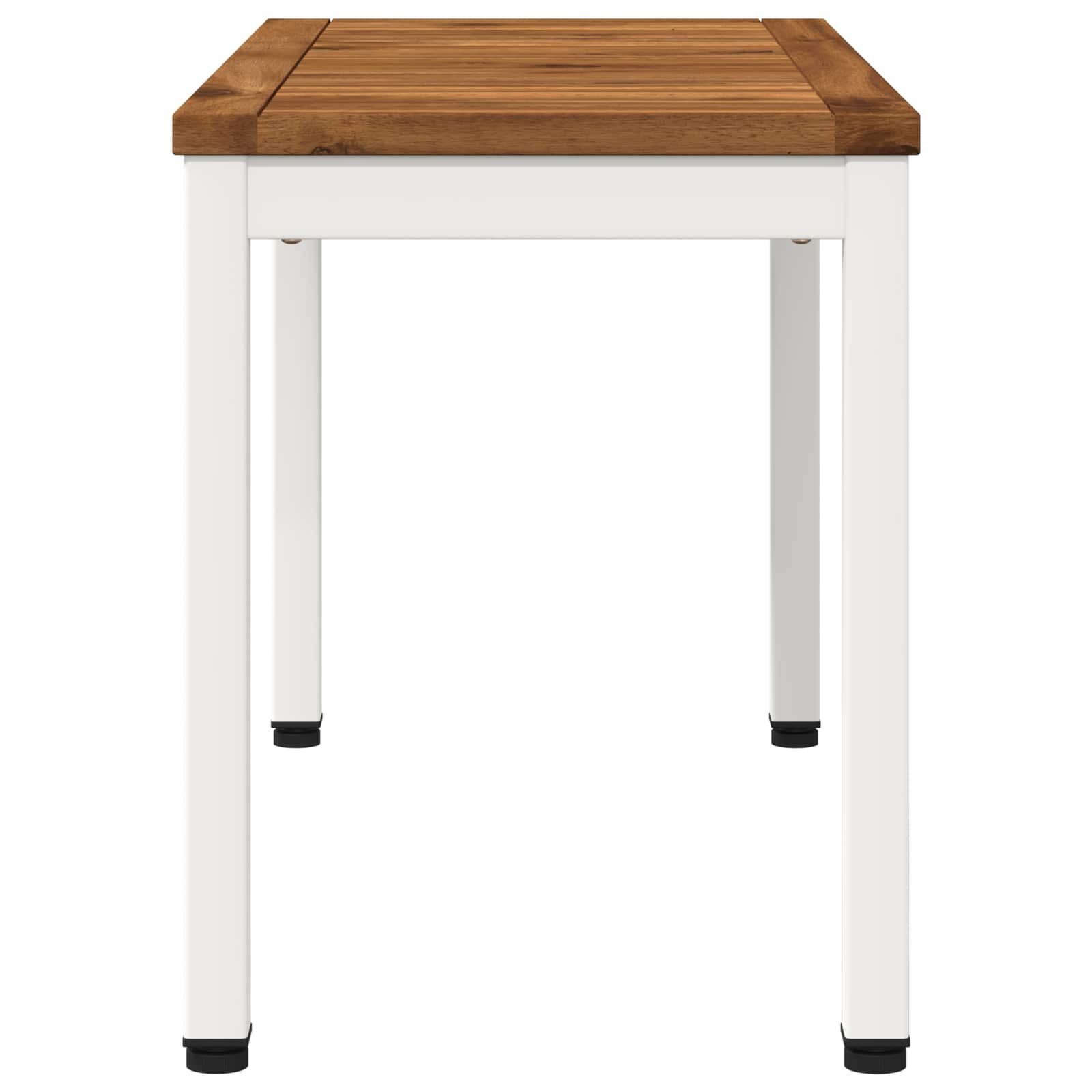 vidaXL Gartenbank Gartenbank 80,5 x 35 x 45 cm Massivholz Rechtwinklig (1-St)
