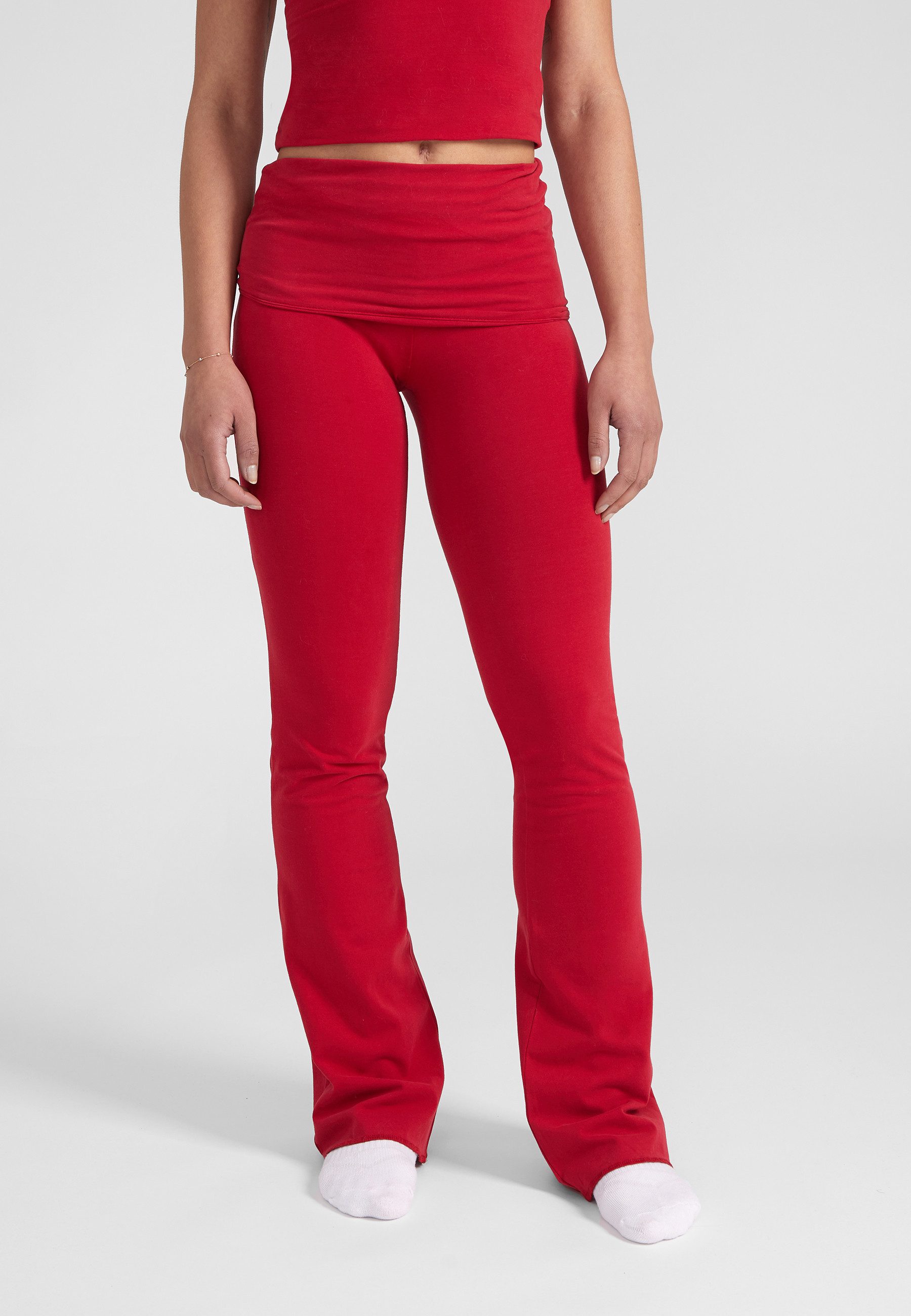 Style Republic Yogahose Freizeithose mit Foldover-Bund