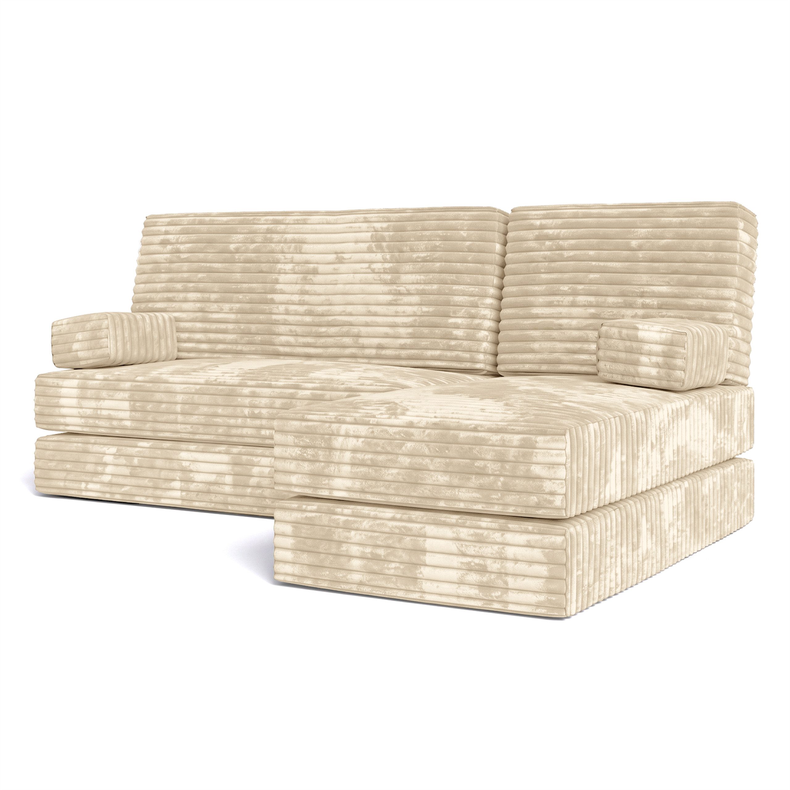 Masseno Ecksofa NOTIA modulares Boneless Sofa mit Schlaffunktion