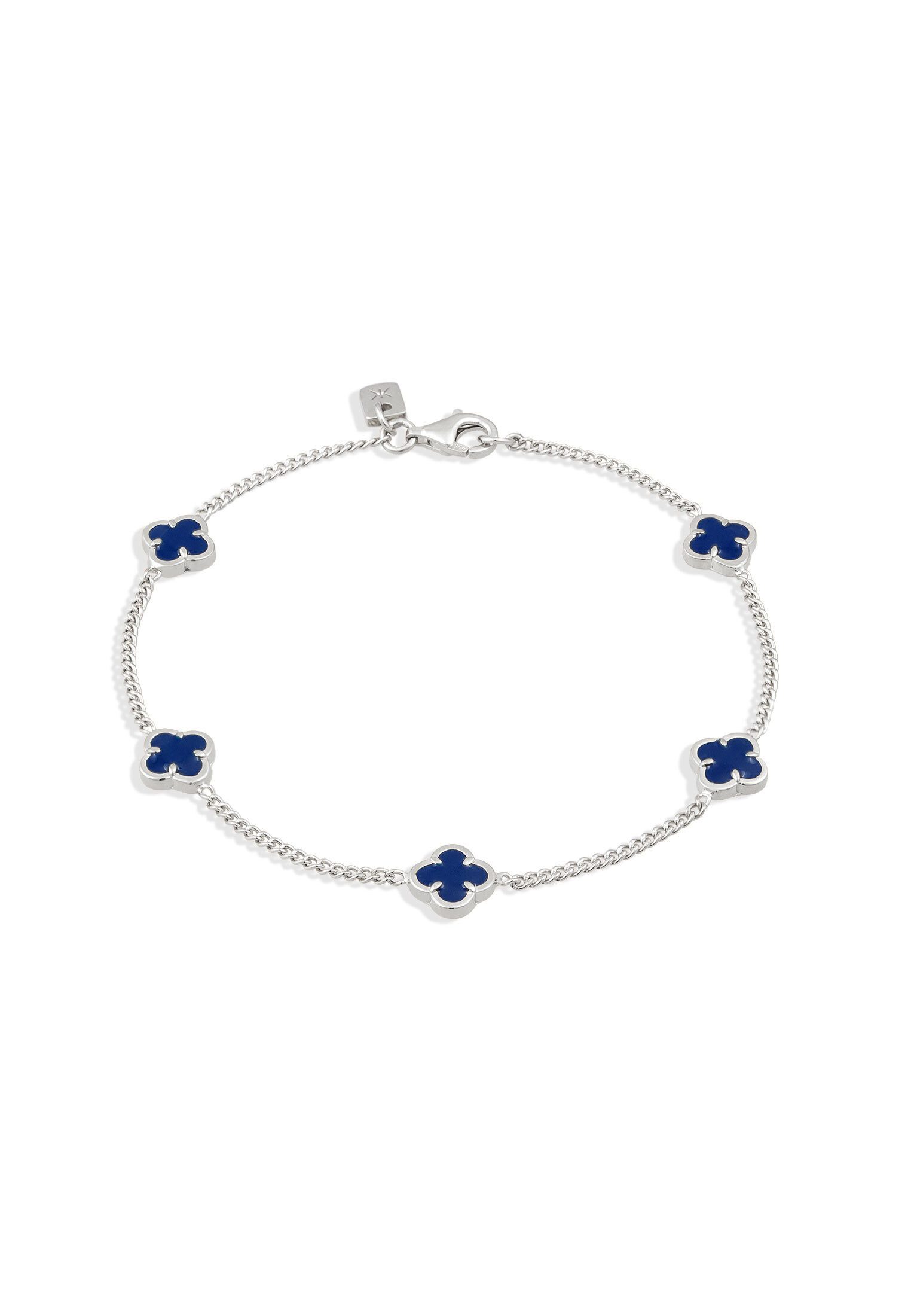 Kuzzoi Silberarmband Kleeblatt Emaille 925 Sterling Silber vergoldet günstig online kaufen