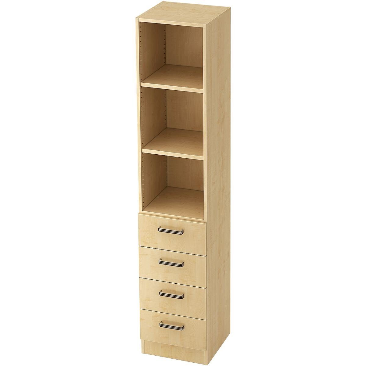 Otto Office Premium  Office Premium Aktenregal OTTO Office Line IV, mit 4 Schubladen Ahorn/ Ahorn