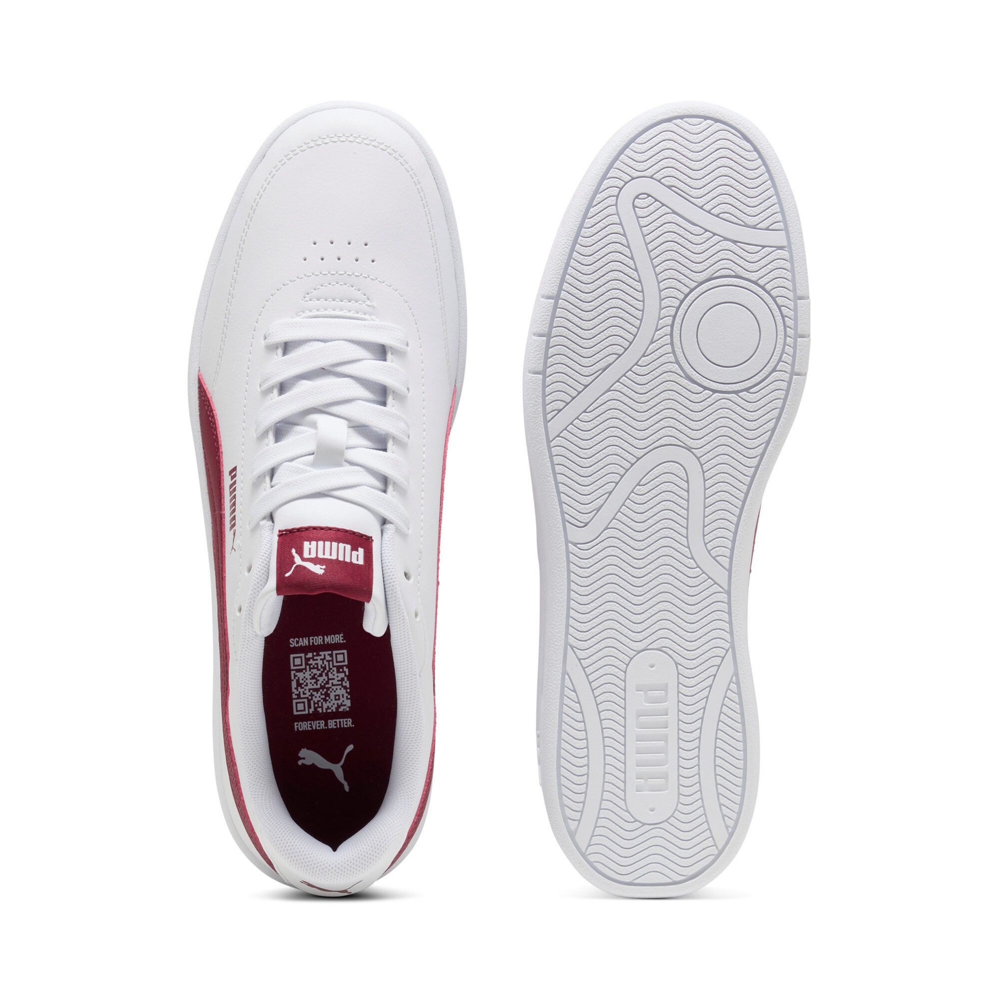 PUMA COURT CLASSIC CLEAN Sneaker mit SoftFoam+ Innensohle, mit Synthetik-Obermaterial, mit Schnürung – Bild 4 von 5