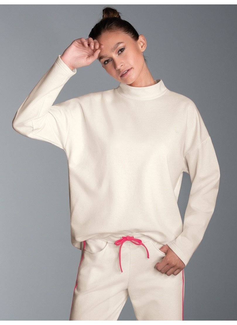 Sweatshirt TRIGEMA Sweatshirt mit Stehkragen