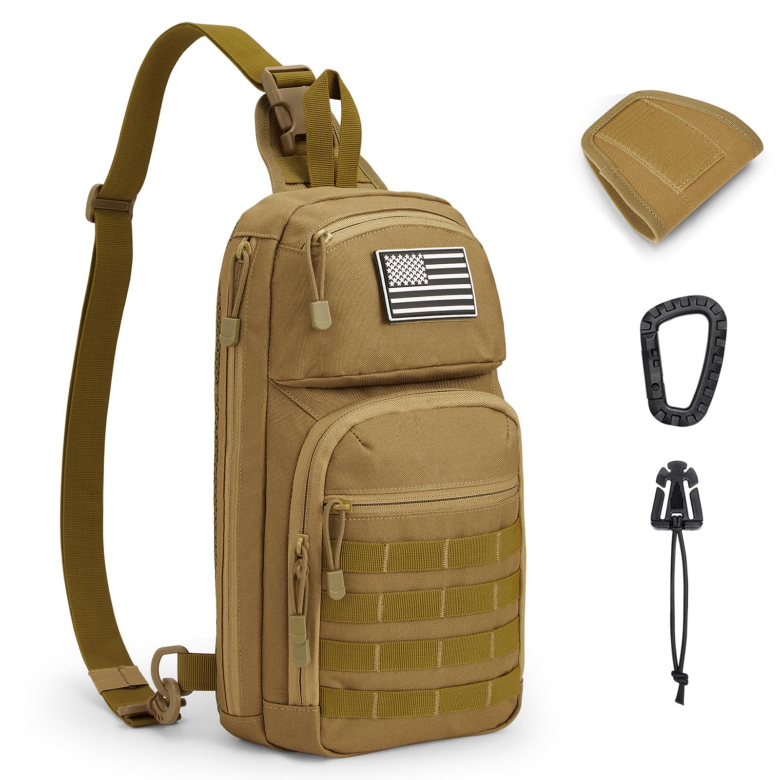 G4Free Umhängetasche, 10L Taktik-EDC-Schultertasche/Rucksack