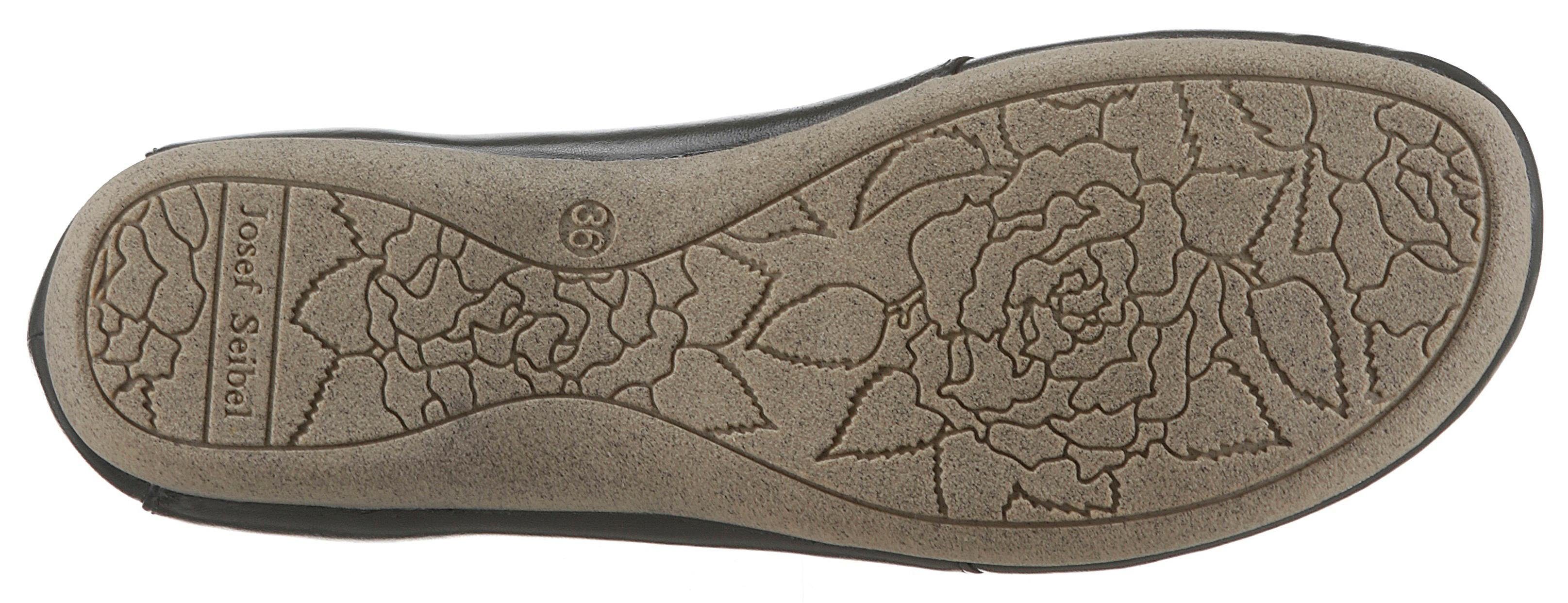 Josef Seibel Fiona 04 Riemchenballerina Slipper, Komfortschuh mit raffiniertem Gummizug, Weite G (weit)