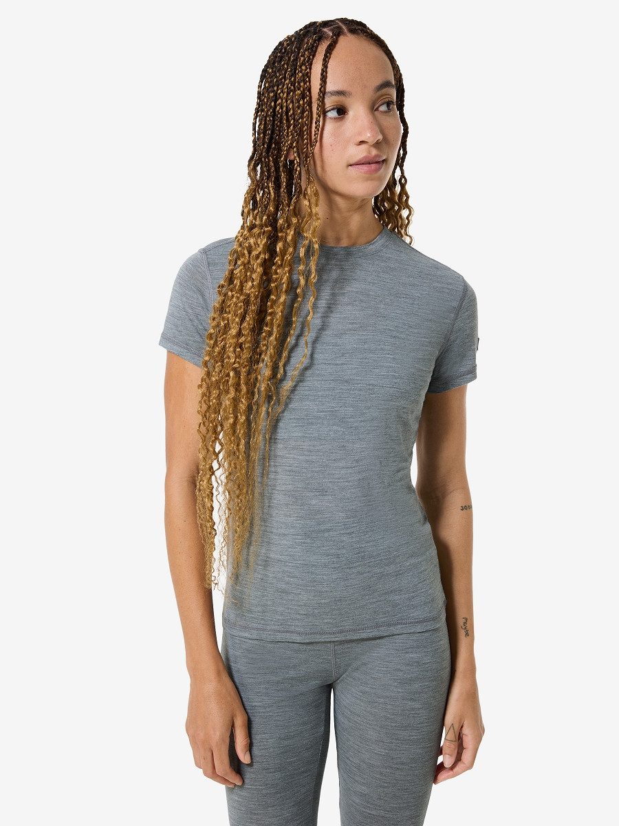 SUPER.NATURAL Funktionsshirt für Damen, Merino SIERRA140 TEE Funktionsunterwäsche, atmungsaktiv