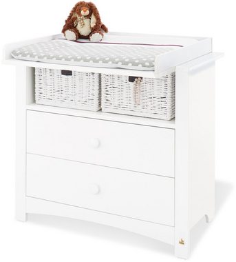 Pinolino® Babyzimmer-Komplettset Florentina, (Set, 3-St., Kinderbett, Schrank, Wickelkommode), breit groß; mit Kinderbett, Schrank und Wickelkommode; Made in Europe