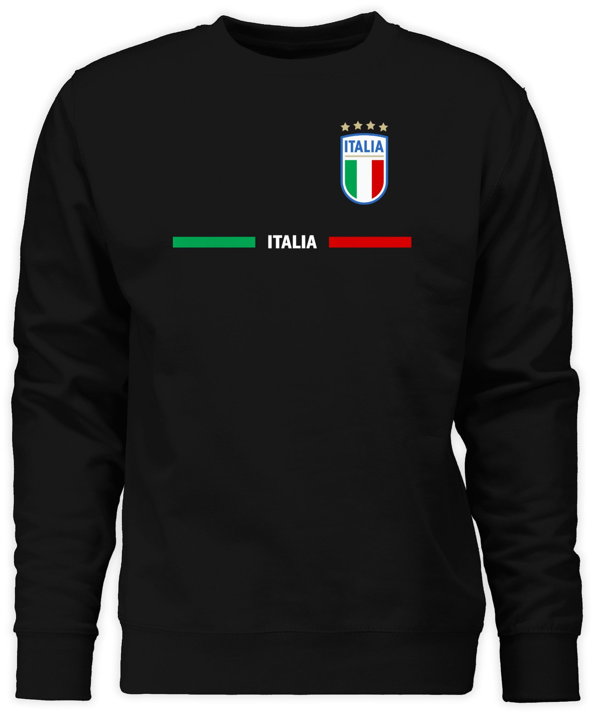Shirtracer Sweatshirt Italien Trikot Wappen, Italia mit Stolz, Italienisches Fan-Motiv (1-tlg) 2026 Fussball WM Fanartikel