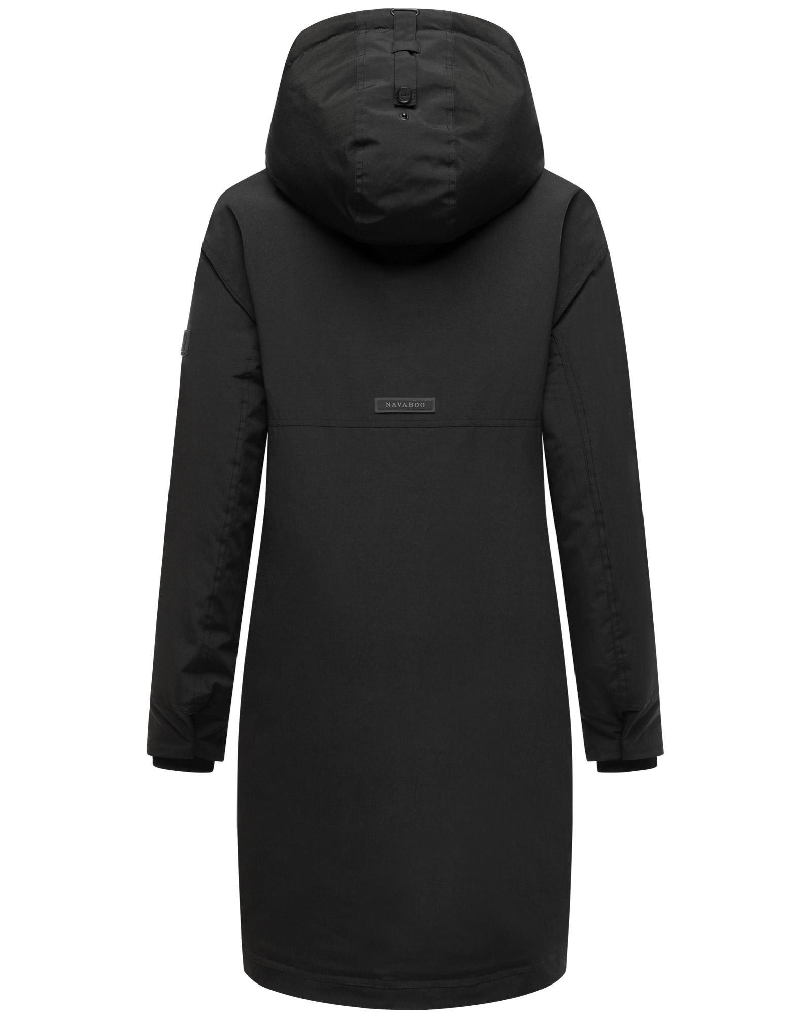Navahoo Wintermantel Hageltanz 14 Warmer Damen Kurzmantel mit Kapuze