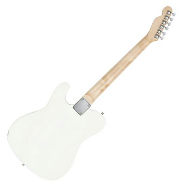 McGrey E-Gitarre Rockit elektrische Gitarre, TL-Style, Komplettset 4/4, 8-St., inkl. Verstärker, Tasche, Stimmgerät, Plektren, Gurt und Kabel, 10 Watt (RMS) Gitarrenverstärker inklusive!