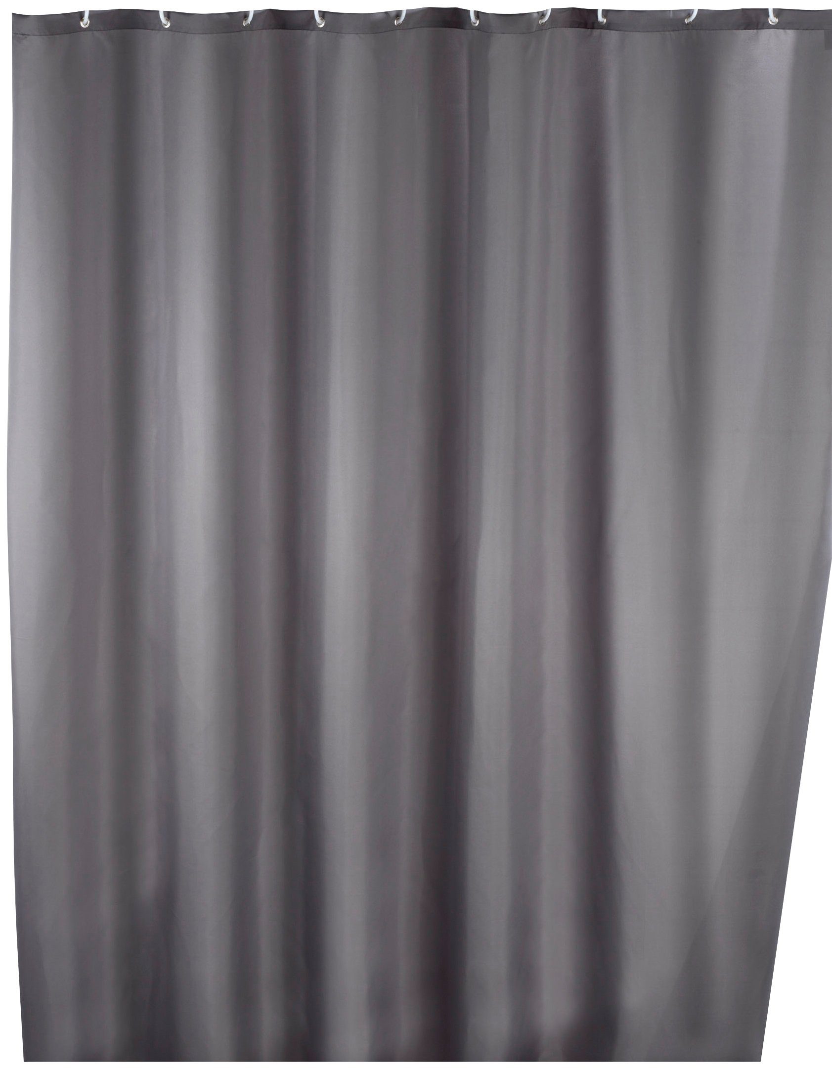 WENKO Duschvorhang Uni White Breite 180 cm, Höhe 200 cm, Polyester, waschbar