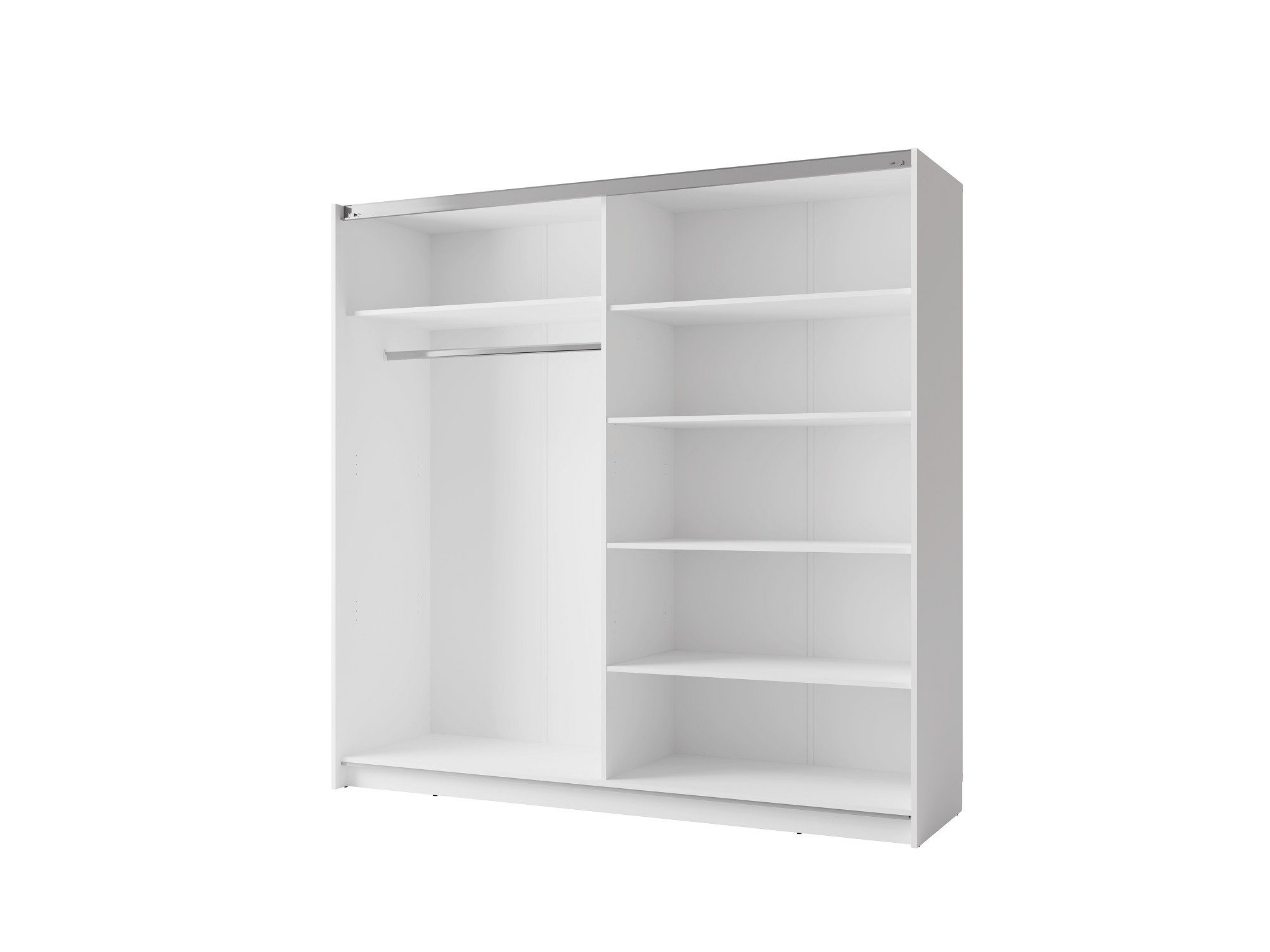 Home affaire Kleiderschrank MALOJA modern mit viel Stauraum, Fächer & Kleiderstange, Breite 150 cm Garderobe mit 2 Schiebetüren, mit/ohne Spiegel, erhältlich in – Bild 5 von 5