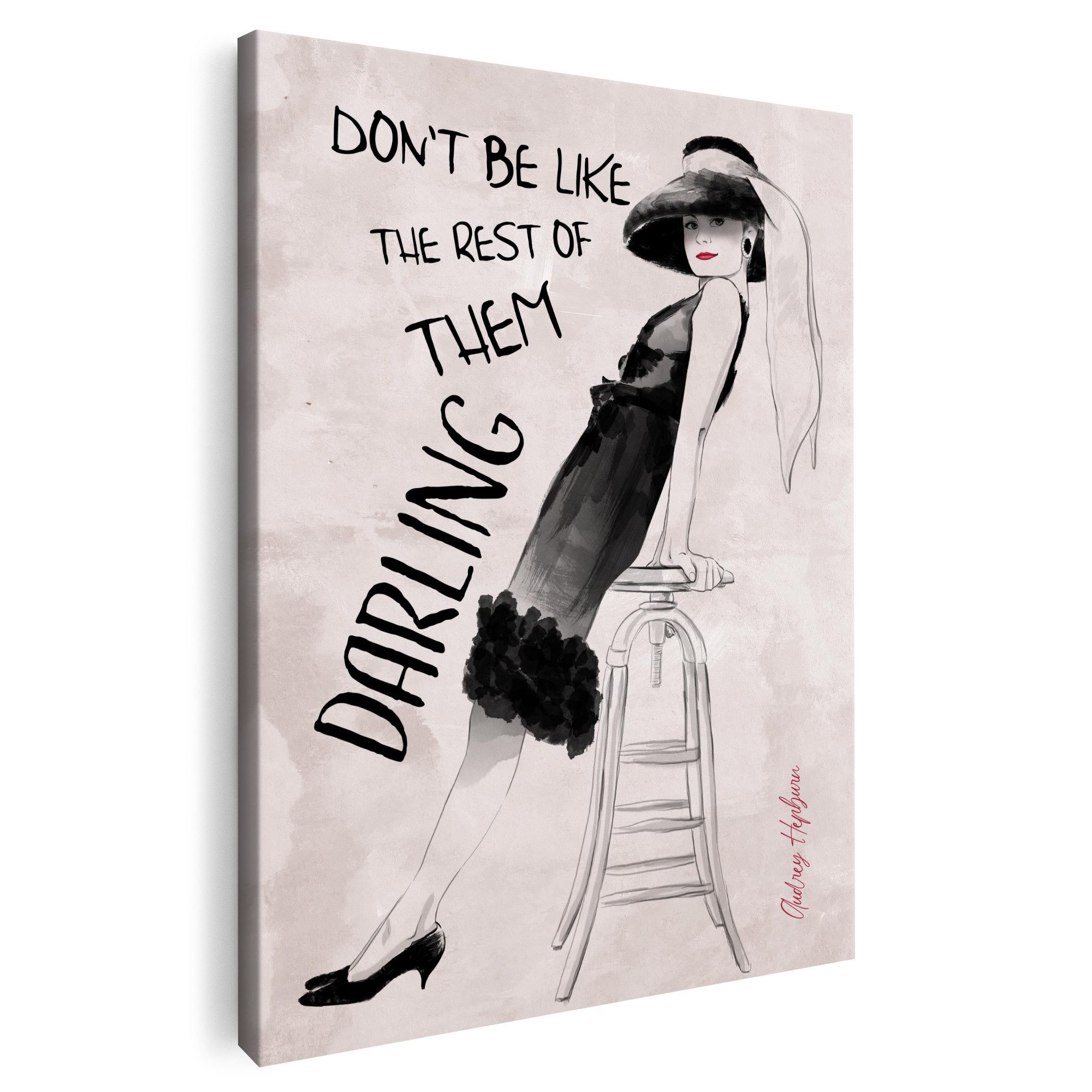 Artmazing Leinwandbild Be An Audrey, Be An Audrey, gesp. auf FSC Echtholz-Keilrahmen, in versch. Größen