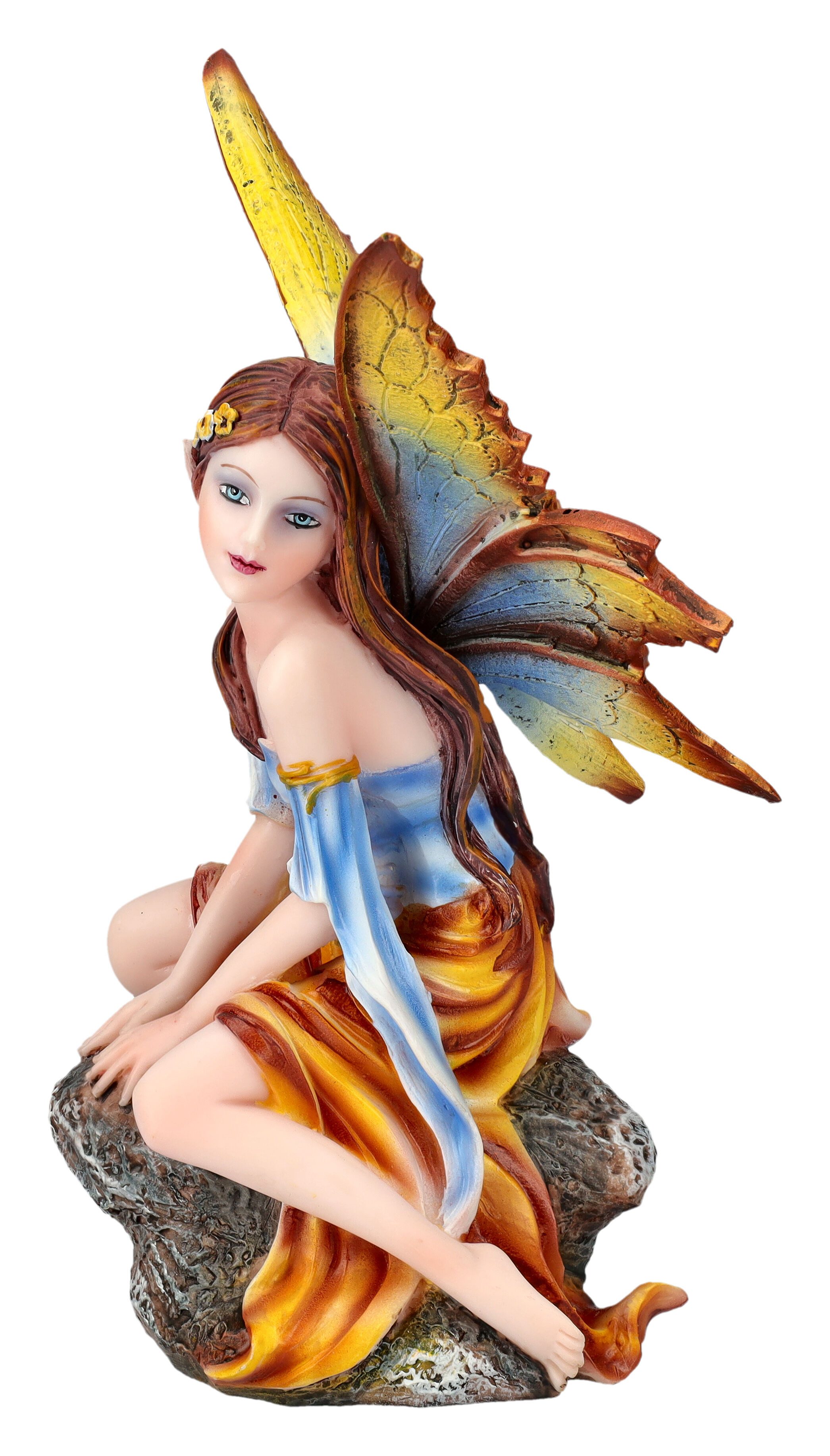 Figuren Shop GmbH Dekofigur Elfenfigur - Herbst Fee Dawn - Elfe Fantasy Dekoration Dekofigur