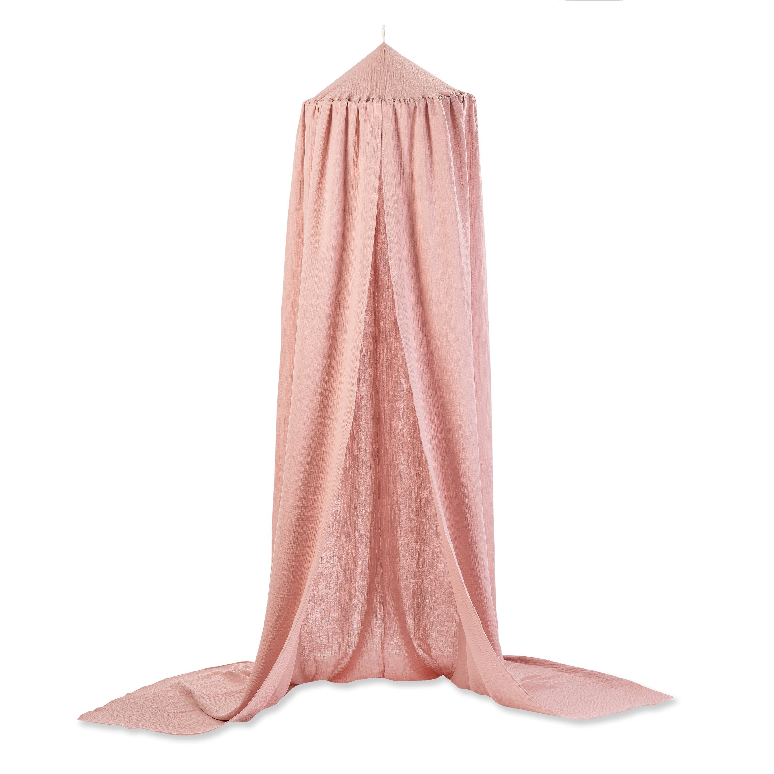 Julius Zöllner Betthimmel Baldachin Musselin Ø50 dusty rose (LxBxH) 54 x