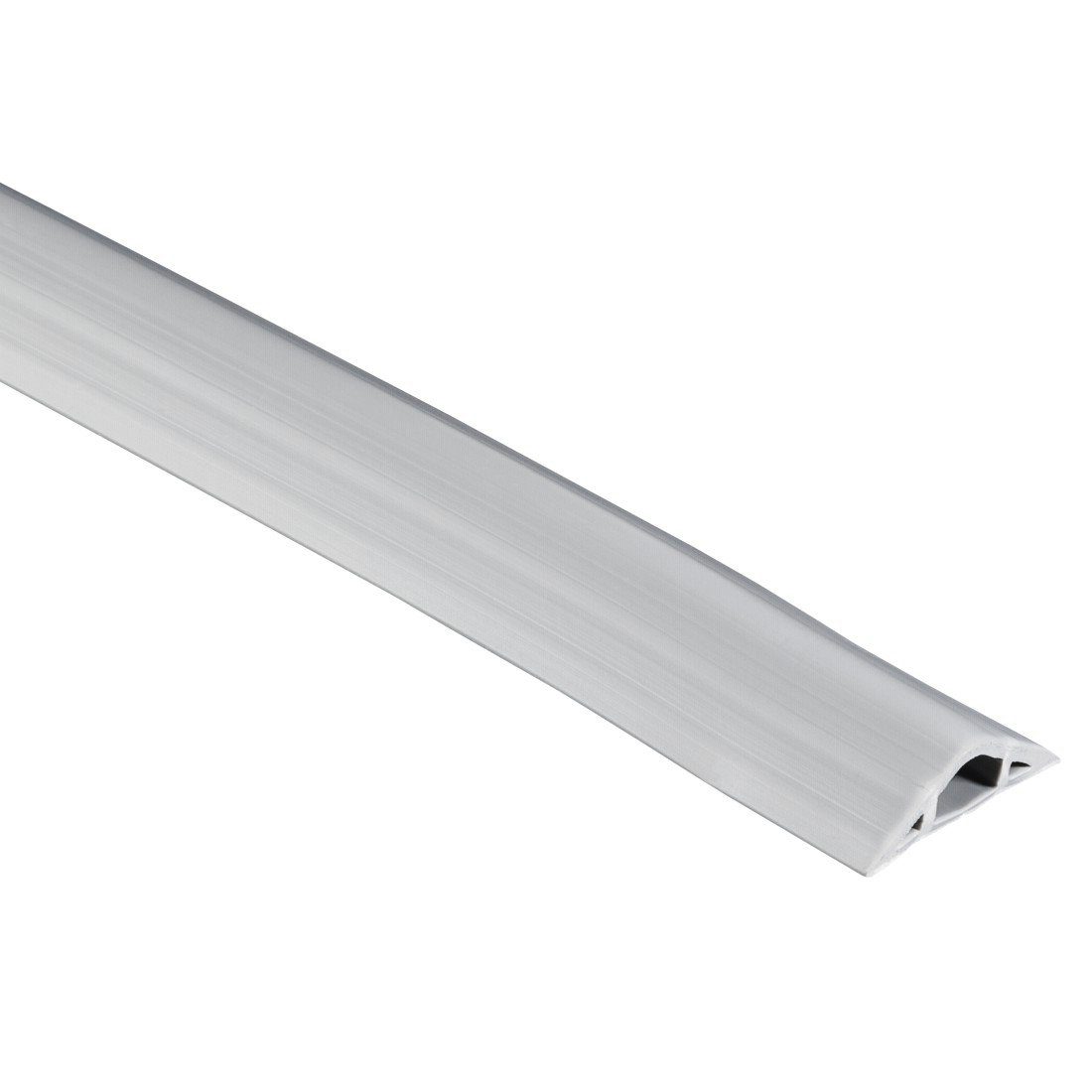 Hama Kabelkanal Flexibler Kabelkanal, 180 x 3 x 1 cm, PVC, Grau, selbstklebend, halbrund, plastikfrei, universell kürzbar