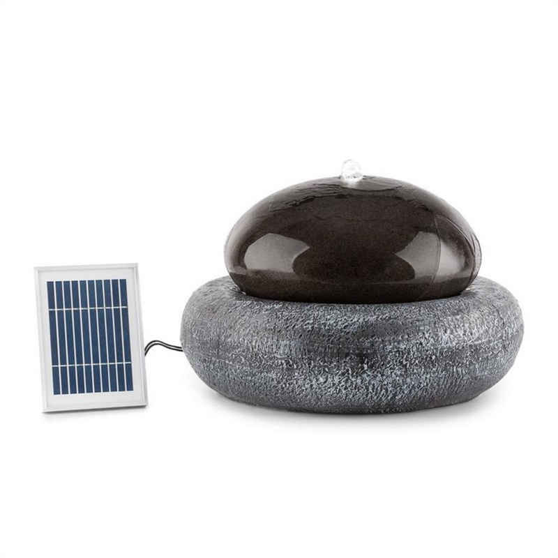 blumfeldt Wasserspiel »Ocean Planet Solarbrunnen 200l/h Solarpanel 2W Akku LED Polyresin«, 49 cm Breite