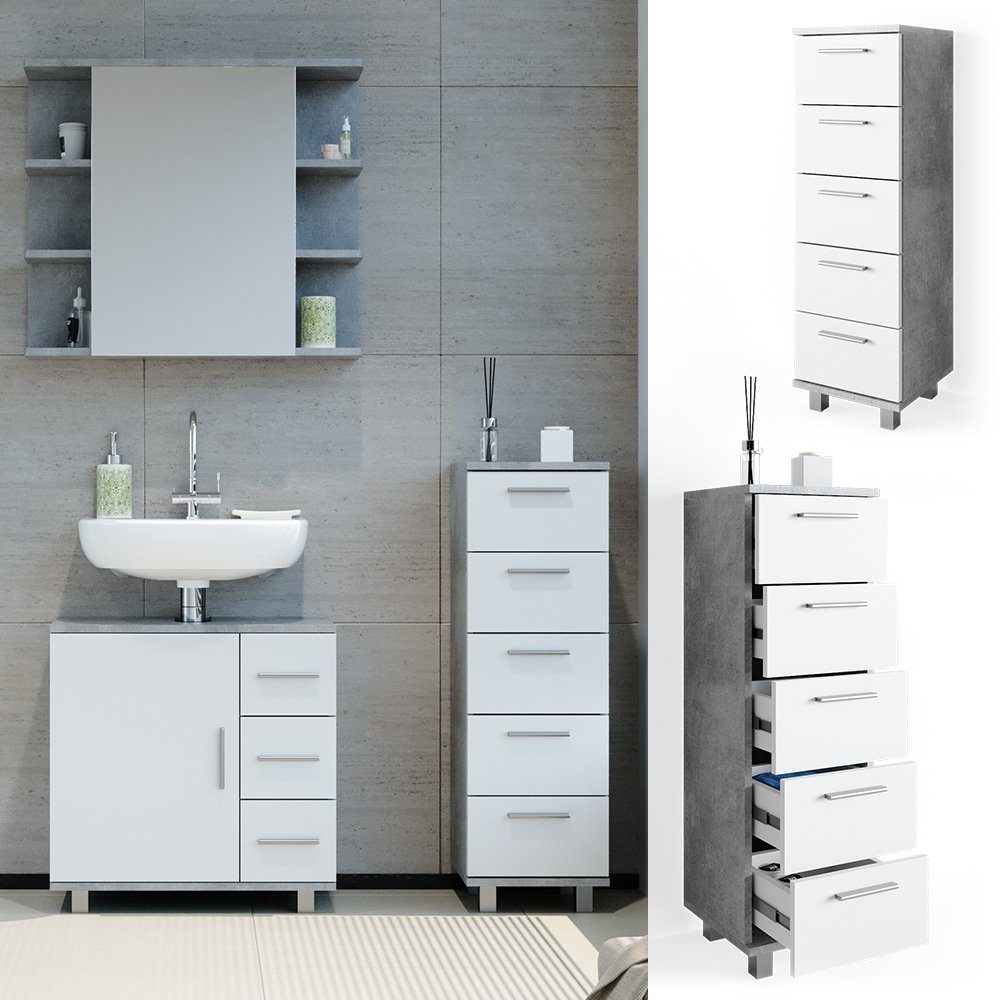 Vicco Midischrank Ilias, Beton, 30 x günstig online kaufen