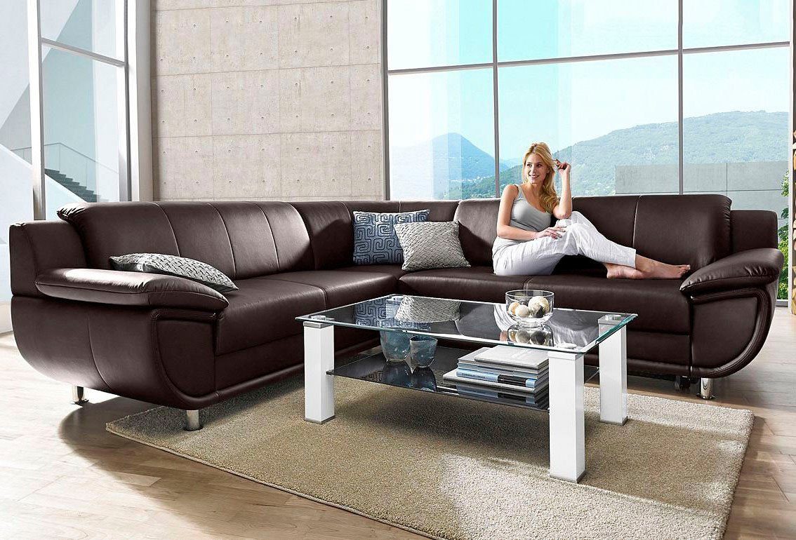 TRENDMANUFAKTUR Ecksofa Rondo wahlweise mit Schlaffunktion, günstig online kaufen
