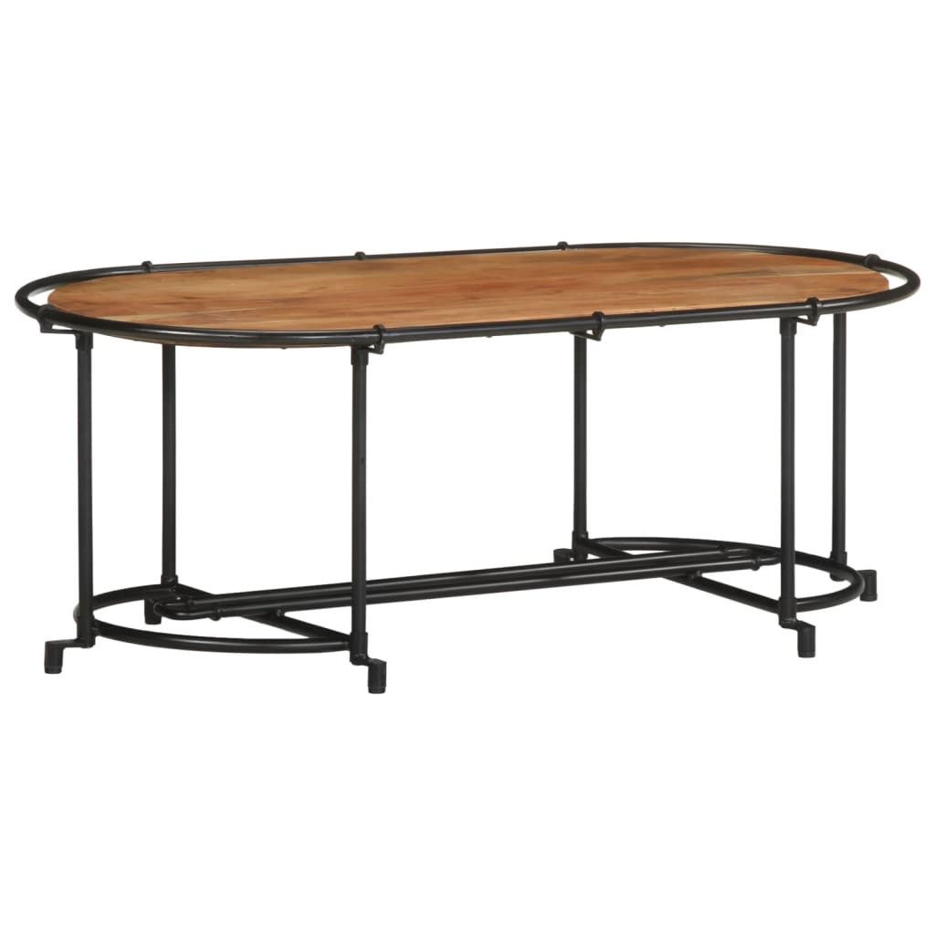 vidaXL Couchtisch Couchtisch 110x55x40 cm Massivholz (1-St)