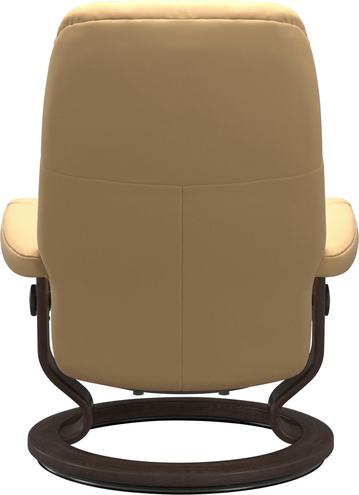 Stressless® Relaxsessel Consul (Set, Gestell Hocker), Classic mit L, mit mit Hocker, Größe Relaxsessel Wenge Base