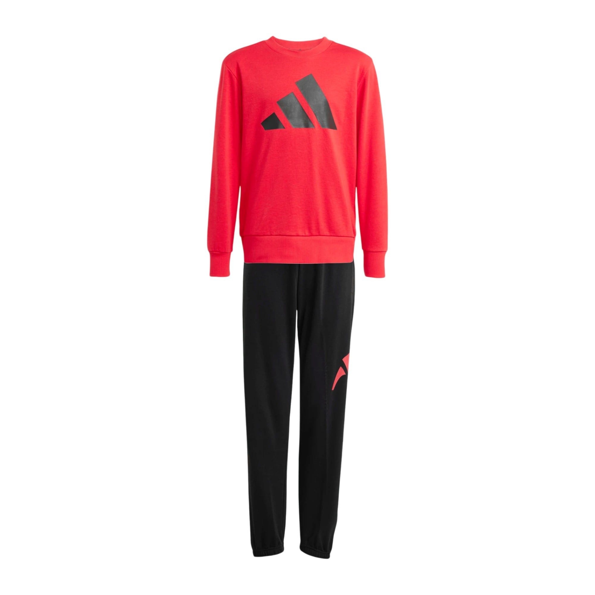 Trainingsanzug Essentials Jogger (Baumwolle-Mischung) rot/schwarz Kinder