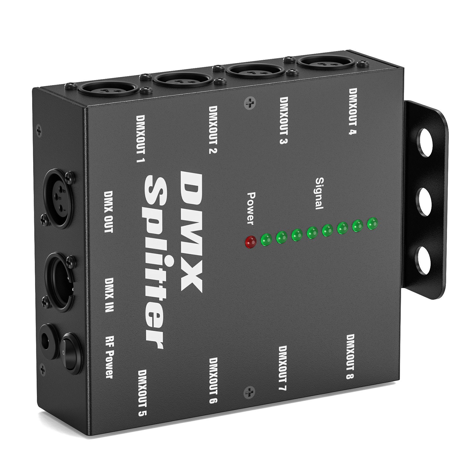 ZonQoonz Mischpult Mini-8-Kanal-DMX-Splitter, Signalverstärker zur Steuerung von Leuchten