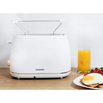 Blaupunkt 2-in-1-Toaster Blaupunkt Toaster TSS802WH Leistung: 750 – 900 W Hoher Gebäckheber