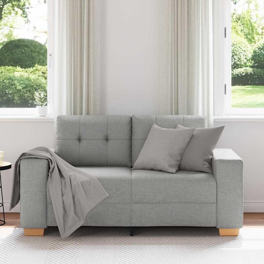 vidaXL Sofa Zweisitzer-Sofa mit Kissen Wolken-Grau günstig online kaufen