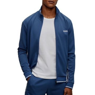 BOSS Sweatjacke Tracksuit Jacket mit kontrastfarbenen Streifen