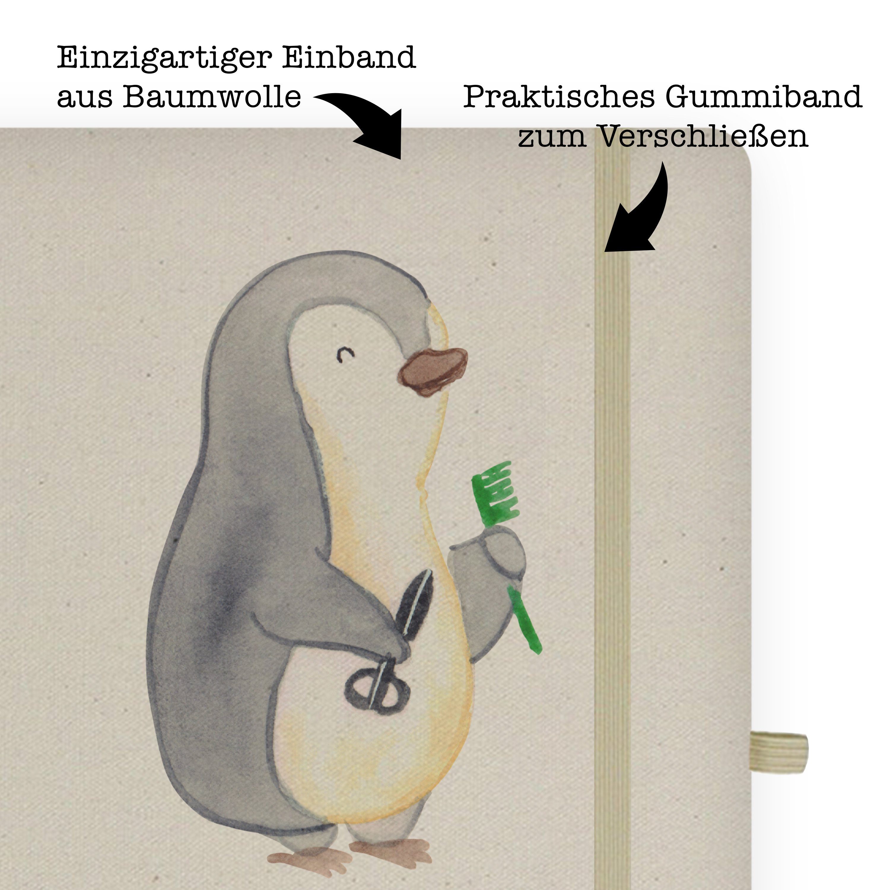 Mr. & Mrs. Panda Panda mit Notize Mrs. - Mr. Transparent Friseur Schreibbuch, - Herz Geschenk, & Notizbuch Danke