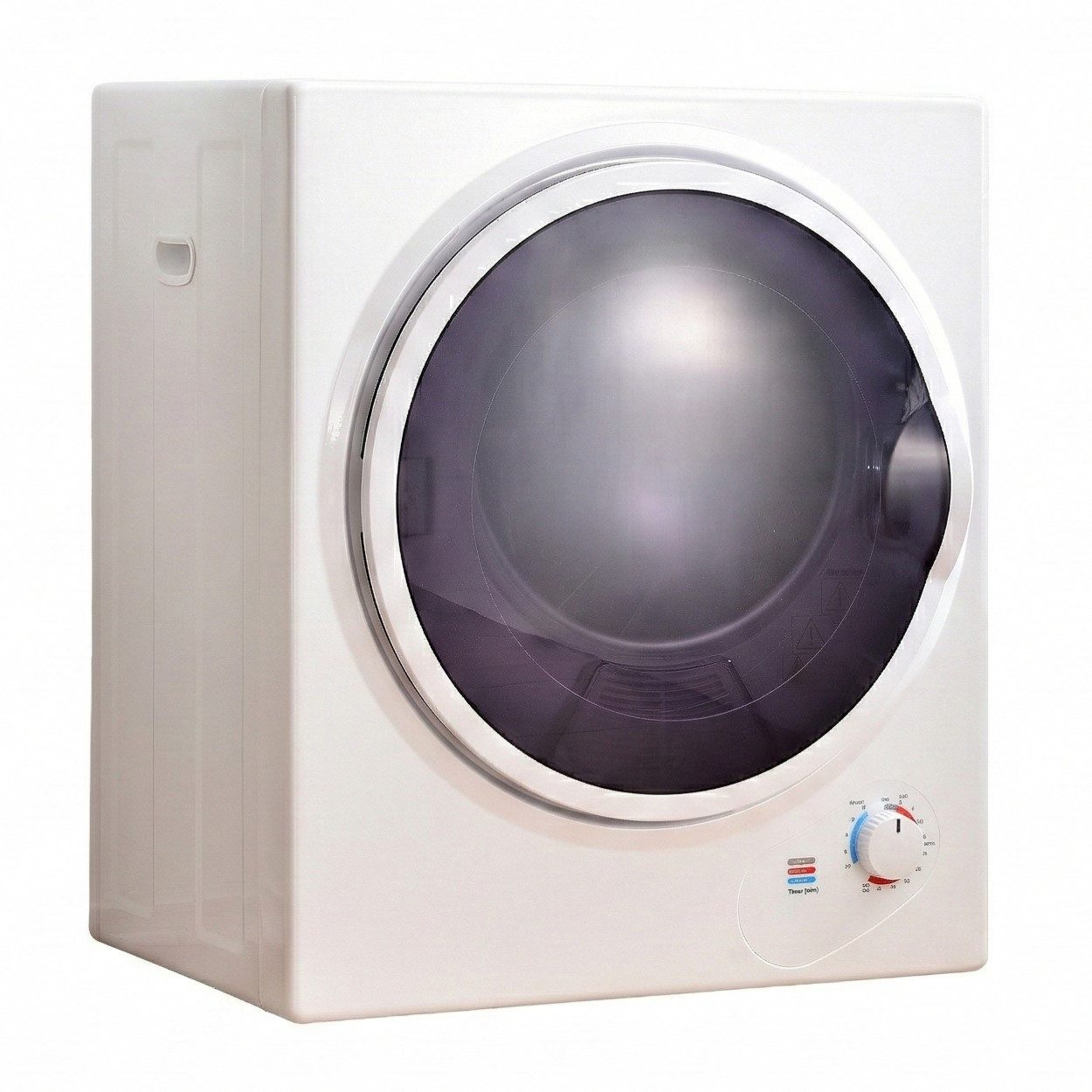 Rolipo Ablufttrockner 200-Min-Timer, Edelstahltrommel TG-JH25W, 2,5kg Kapazität, wandmontierbar, PTC-Keramikheizung, 5 Programme, 850W