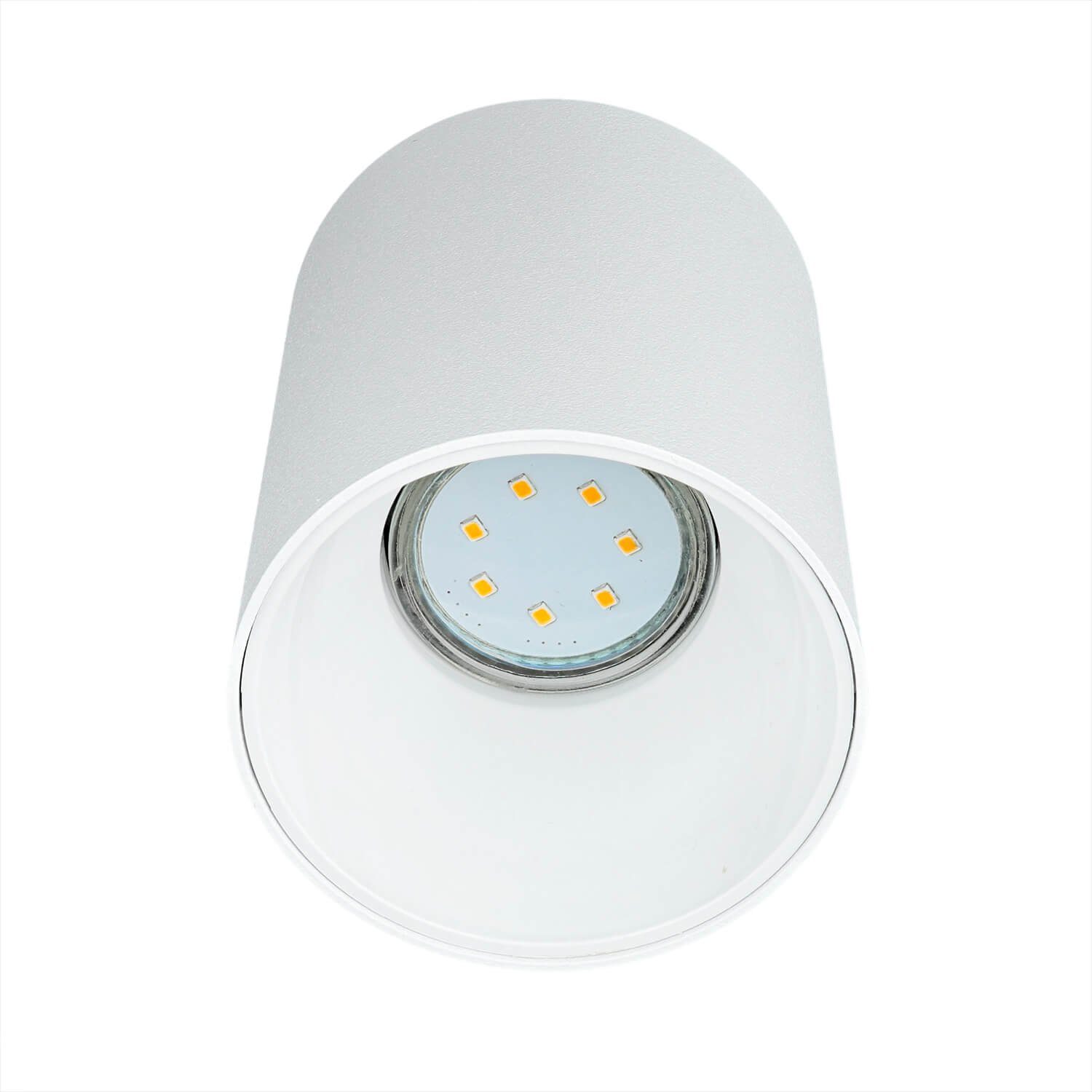 Deckenleuchte EYE, Metall Modernes Deckenlampe GU10 ohne Design Leuchtmittel, Licht-Erlebnisse Küche Weiß